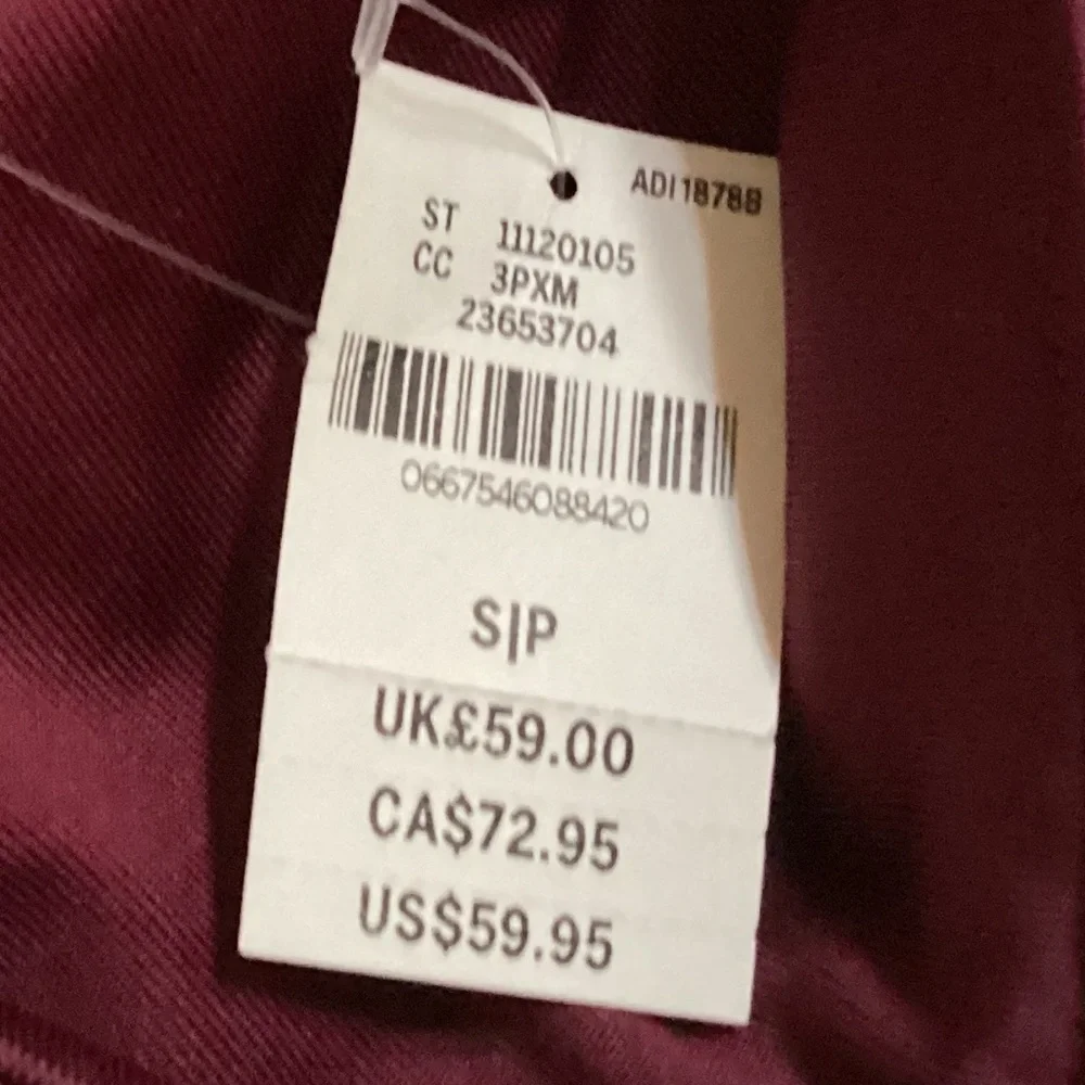 Victoria’s Secret Pink High Waist Ankle Legging Maroon/Black Size S